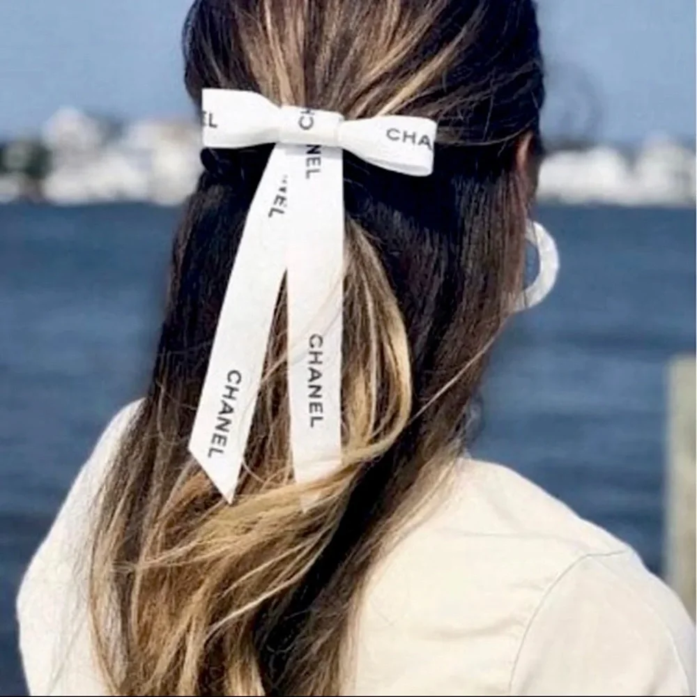 ‼️SALE $18 for 2 yards‼️Chanel Grosgrain Gift Wrapping Ribbon